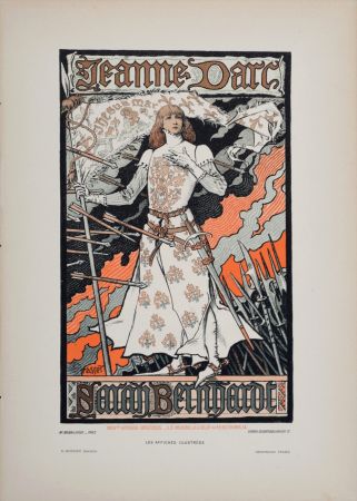 Lithographie Grasset - Jeanne D'arc, 1896