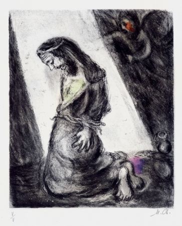 Stich Chagall - Jeremiah in the Pit (from the Bible Series), 1958