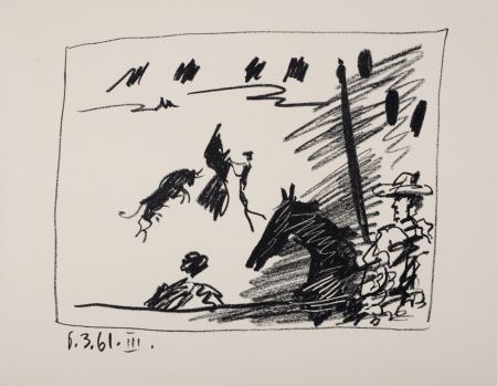 Lithographie Picasso - Jeu de la cape, 1961