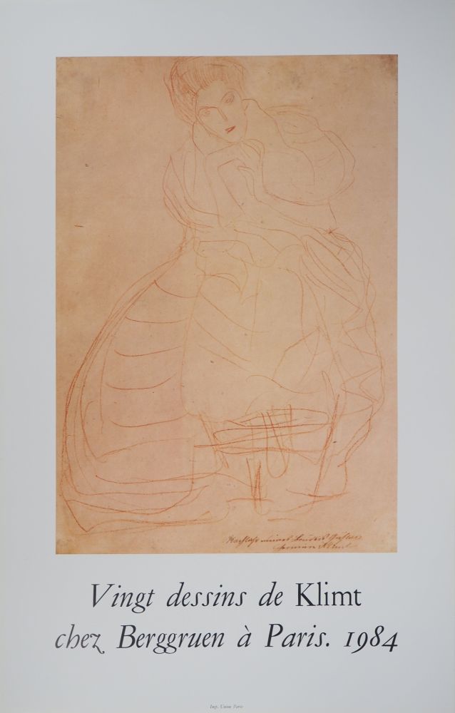 Illustriertes Buch Klimt - Jeune femme accoudée