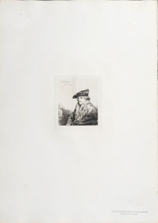 Heliogravüre Rembrandt - Jeune Homme assis réfléchissant