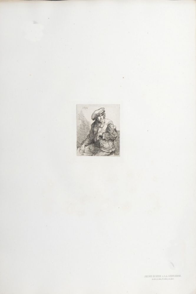 Heliogravüre Rembrandt - Jeune Homme à la Gibecière