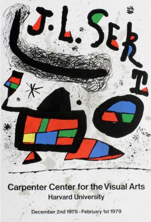 Plakat Miró - J.L. SERT. Carpenter Center for the Visual Arts. Harvard University 1978-1979.