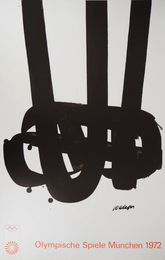 Lithographie Soulages - JO Olympic Games Munich 72 (MOURLOT)
