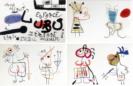 Illustriertes Buch Miró - Joan MIRÓ - L' ENFANCE D' UBU. Suite complète des 20 lithographies signées (Tériade 1975)