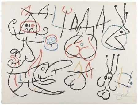 Lithographie Miró - Joan Miró (1893 - 1983) - Ubu aux Baléares - Color lithograph - 1971