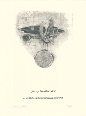 Radierung Und Aquatinta Friedlaender - Jonny Friedlaender in niedlichs bücherdienst eggert märz 1965