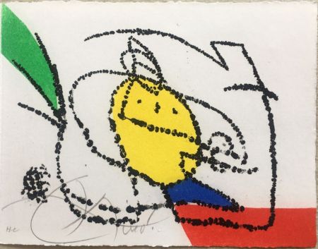 Illustriertes Buch Miró - Jordi de Sant Jordi : CHANSON DES CONTRAIRES. Une gravure signée de Joan Miró (1976).