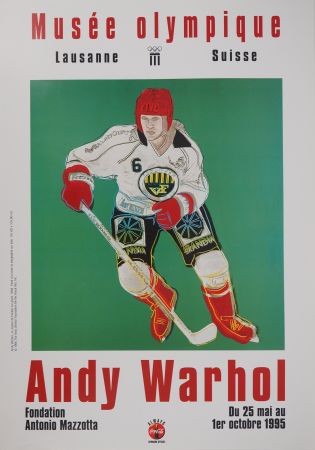 Illustriertes Buch Warhol - Joueur de Hockey