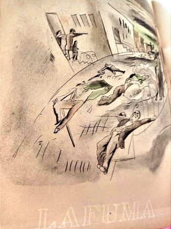 Radierung Und Aquatinta Pascin - Jules PASCIN/Paul MORAND - Fermé la nuit,1925/ 5 Eaux fortes, Ex.No 24 - Reliure Cuir / RARE Jules Pascin Aquaforte illustrated artbook