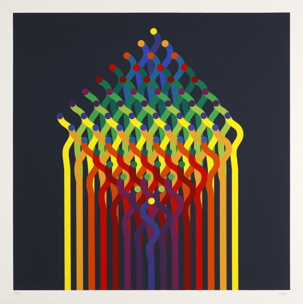 Siebdruck Le Parc - Julio Le Parc (1928) - Coloured screen print on paper - 1997