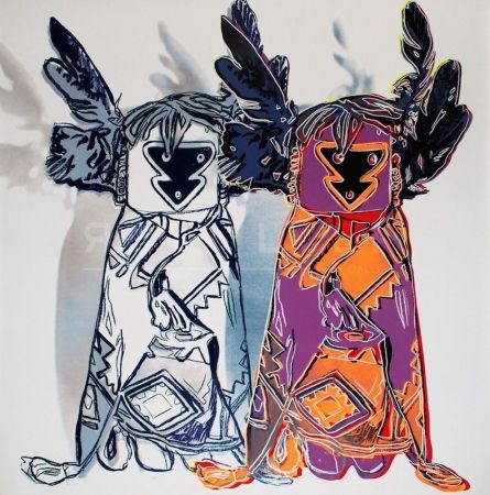 Siebdruck Warhol - Kachina Dolls 381 by Andy Warhol