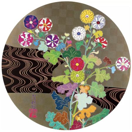 Siebdruck Murakami - Kansei Korin Gold