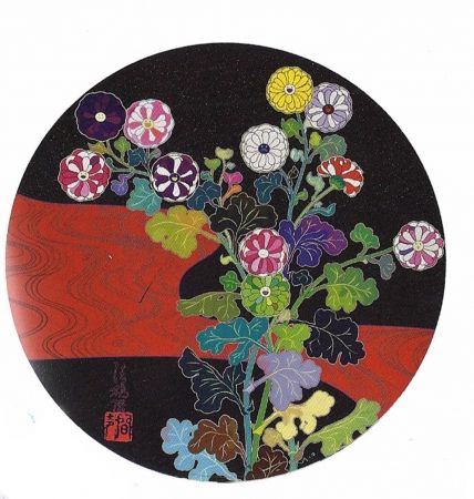 Lithographie Murakami - Kansei Korin Red Stream