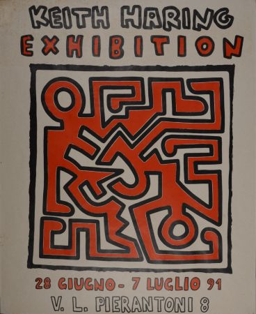 Siebdruck Haring - Keith Haring Exhibition, 28 Giugno - 7 Luglio 91, 1991