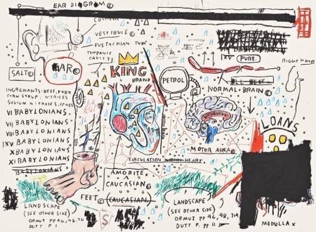 Siebdruck Basquiat - King Brand