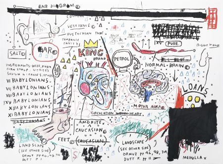 Siebdruck Basquiat - King Brand