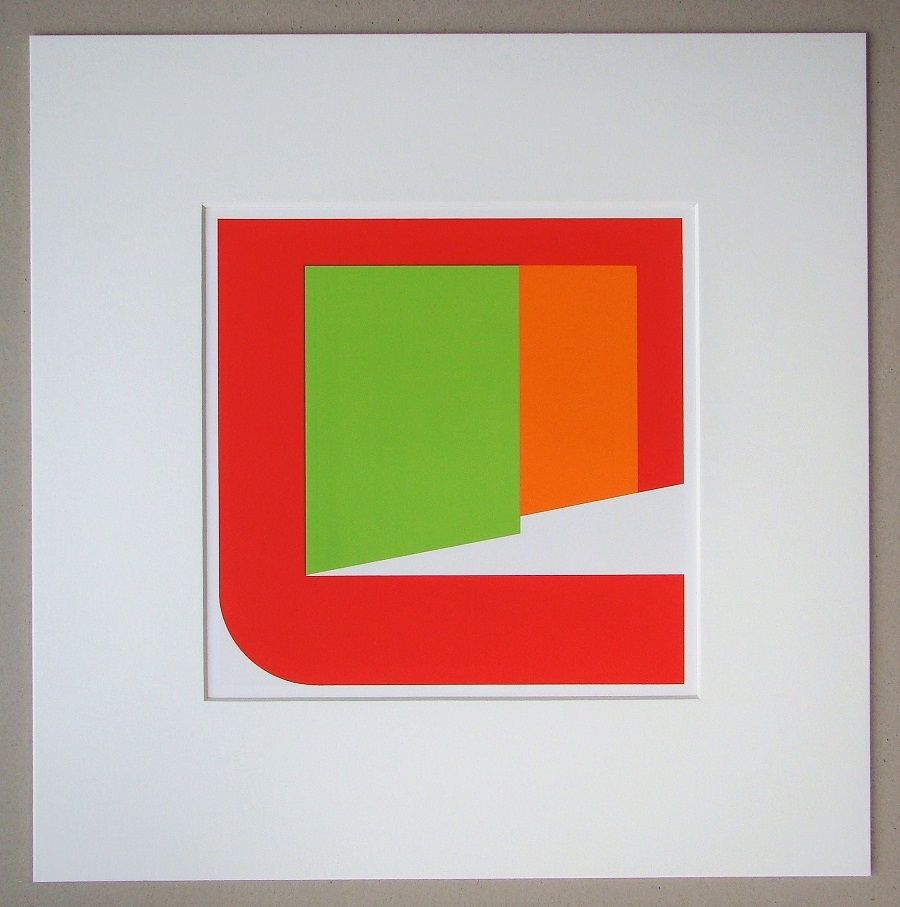 Siebdruck Pfahler - Komposition 1969