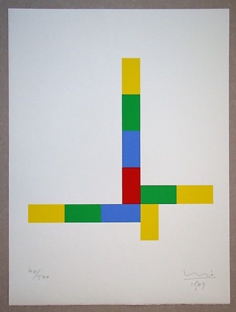 Siebdruck Bill - Konkrete Komposition, 1969