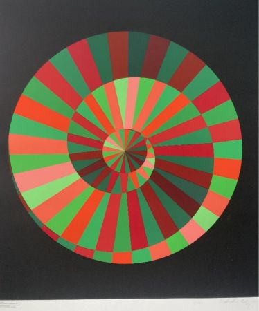 Siebdruck Vasarely - Kraft und Natur I