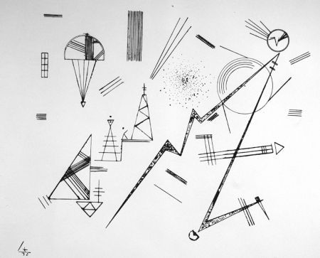 Lithographie Kandinsky - Kreis der Freunde des Bauhauses