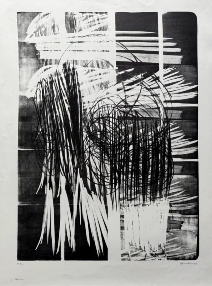 Lithographie Hartung - L 1974-16A