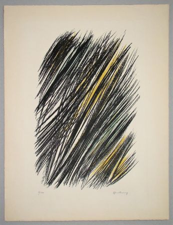 Lithographie Hartung - L 19 - 1957