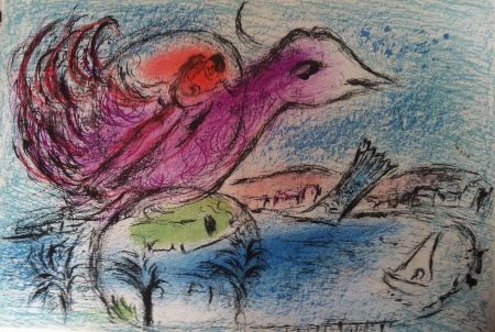Lithographie Chagall - La baie
