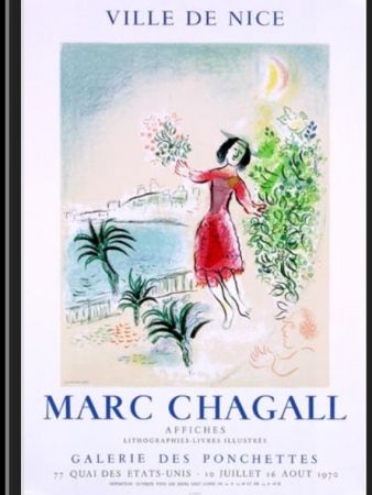Lithographie Chagall - LA BAIE DE NICE