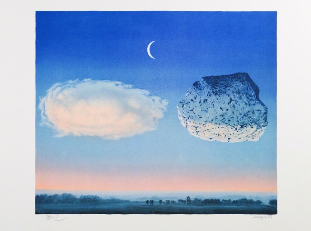 Lithographie Magritte - La Bataille de l'Argonne