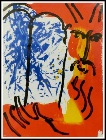 Lithographie Chagall - LA BIBLE - MOISE I