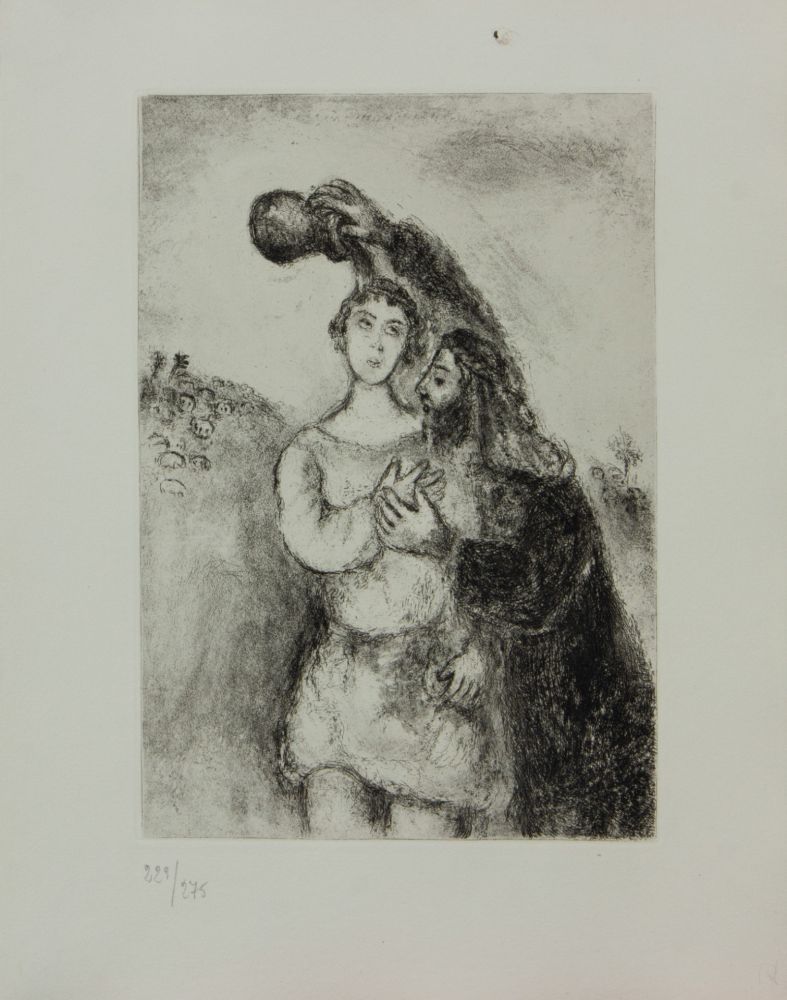 Stich Chagall - LA BIBLE ( L' ONCTION DU ROE SALOMON )