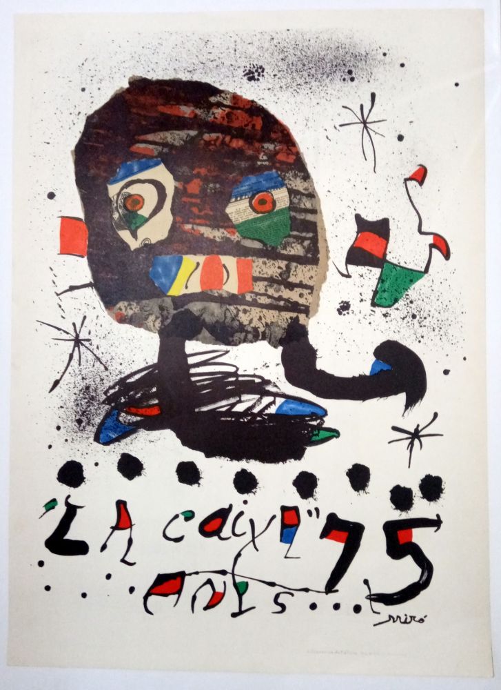 Plakat Miró - La Caixa 75 anys - 1979