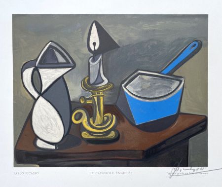 Holzschnitt Picasso - La casserole émaillée