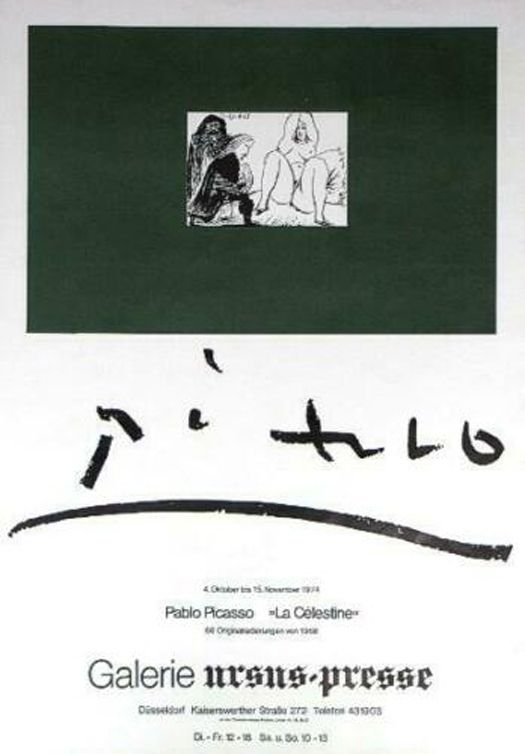 Plakat Picasso - '' La Celestine ''  Galerie Ursus Presse