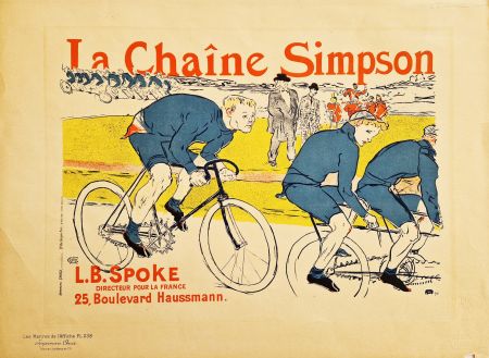 Lithographie Toulouse-Lautrec - La Chaine Simpson