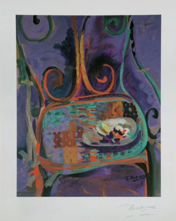 Lithographie Braque - La Chaise M #1046