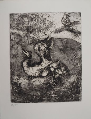 Stich Chagall - La chasse (L'oiseau blessé d'une flèche)