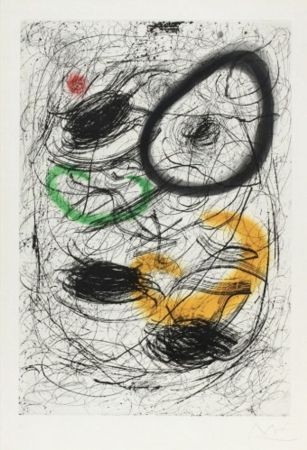 Radierung Und Aquatinta Miró - La chevelure De Bérénice II