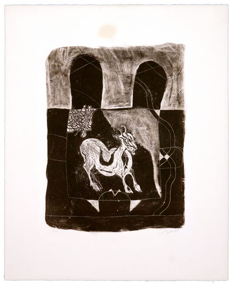 Lithographie Toledo - La Chèvre