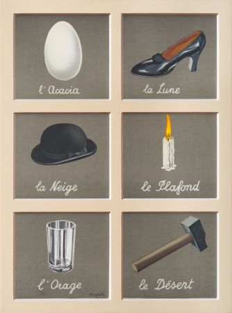 Lithographie Magritte - La Clé des Songes