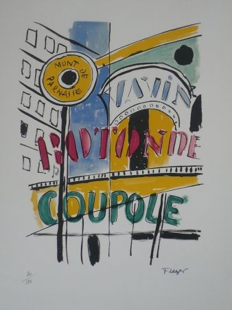 Lithographie Leger - La Coupole