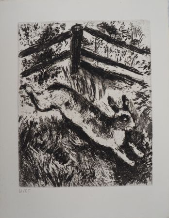 Stich Chagall - La course du lièvre (Le lièvre et les grenouilles)