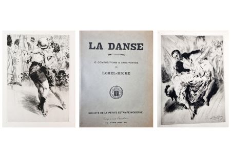 Radierung Lobel-Riche - LA DANSE. 10 compositions & eaux-fortes de Lobel-Riche (1939)