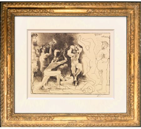 Lithographie Picasso -  La danse des faunes
