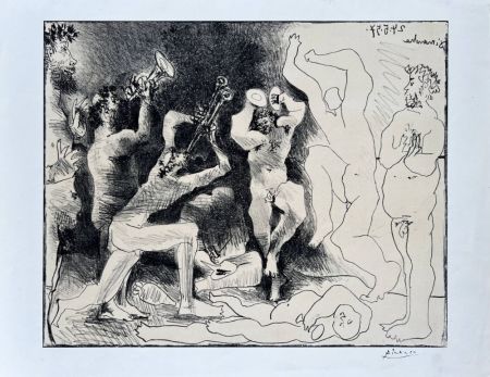 Lithographie Picasso - La Danse des Faunes