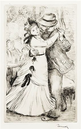 Stich Renoir - LA DANSE À LA CAMPAGNE (1890)