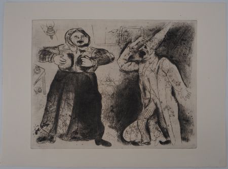 Stich Chagall - La dispute (Dispute de Pliouchkine et de Mavra)