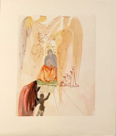 Holzschnitt Dali - La Divine Comédie - Paradis 23 - Le triomphe du Christ