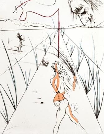 Stich Dali - La Femme au Fouet (Woman with Whip)
